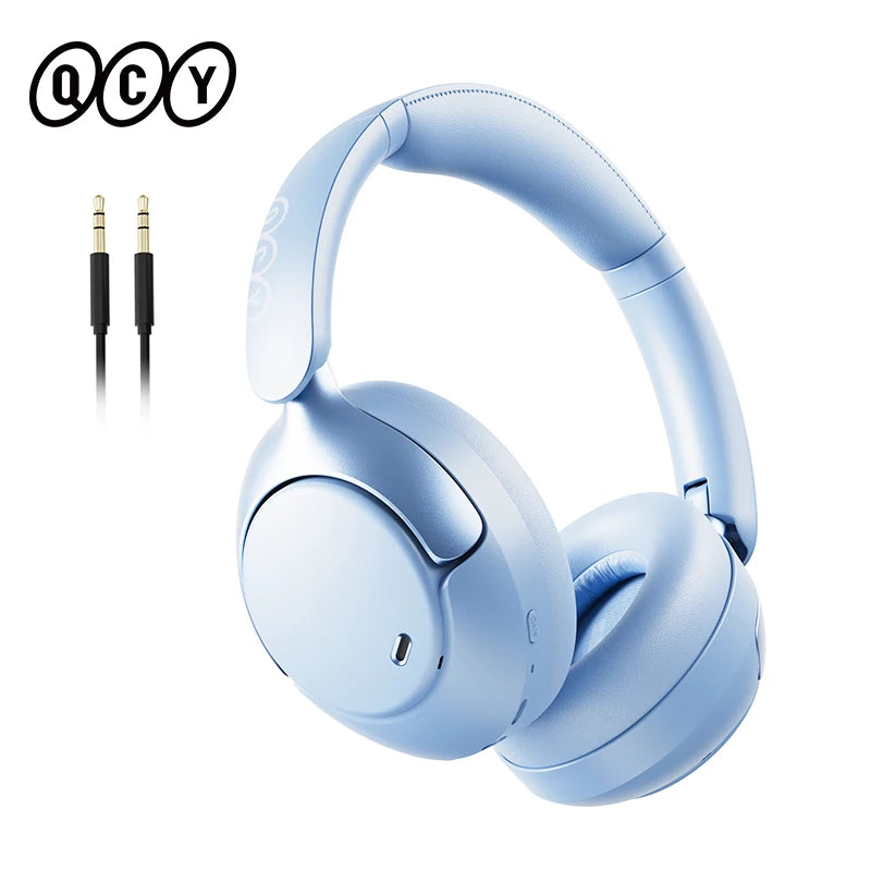 Bluetooth Headphones Adaptive ANC Headset 50dB Active Noise Cancelling LDAC Hi-Res Wireless Earphone 55H Playtime