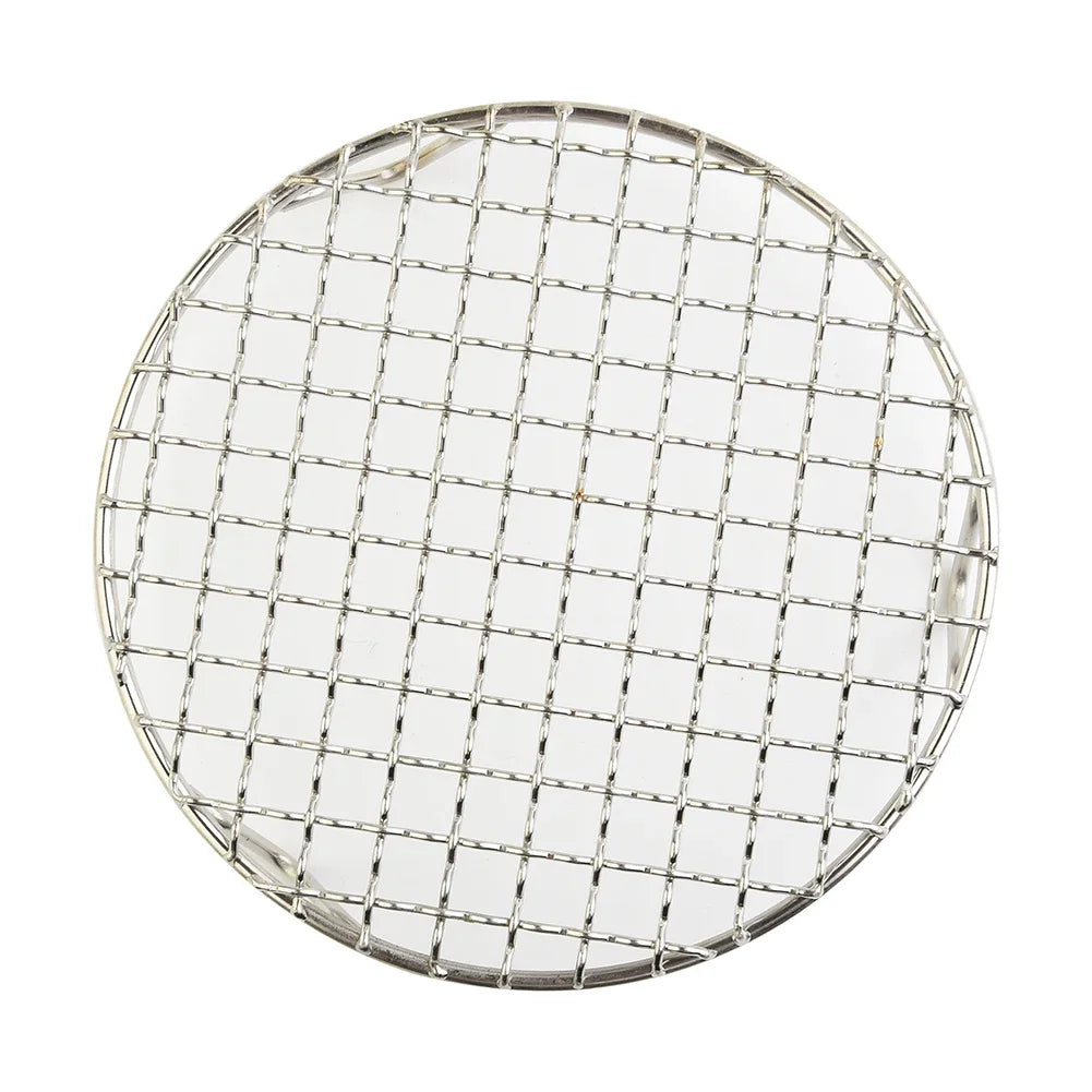 Stainless Steel Round BBQ Net Grill Mesh Roast Nets Bacon Grill Tool Iron Nets Non-stick BBQ Mat Grid Outdoor Barbecue Accessori