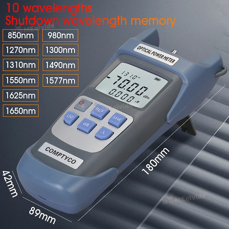 FTTH Fiber Optic Cable Tester Tool Kit (Optional)AUA710A Optical Power Meter(OPM -70 ~+10dBm)&Visual Fault Locator