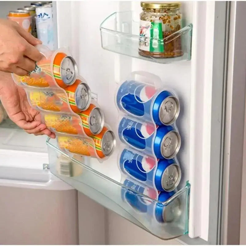 Practical Beer Drink Storage Box Suitable Household Kitchen Fridge Drink Bottle Holder Useful Fridge Refrigeration Storage Boxes