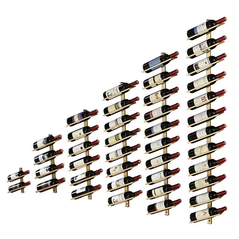 Wine Rack Wall Mounted Wall Wine Bottle Holder Display Iron Stand Champagne Bottles Storage