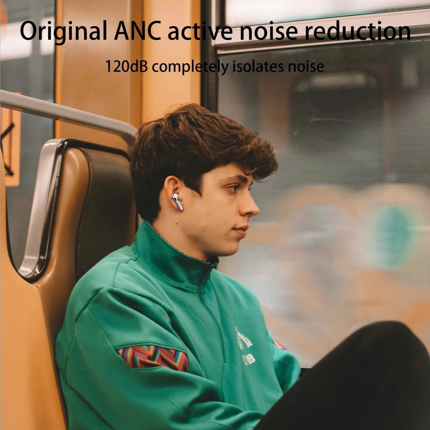Wireless In Ear Earphones Long Battery Life For Sports Gaming Office Work Compatible All
