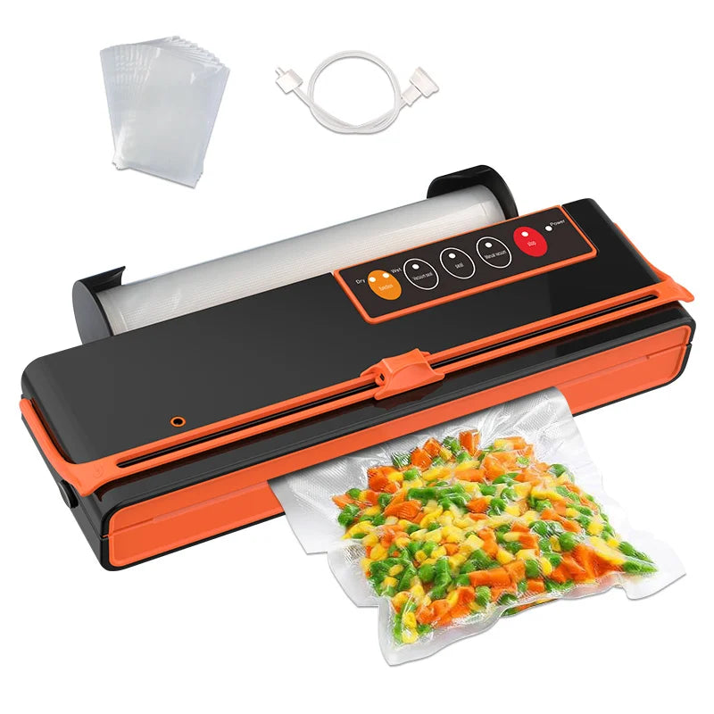 Food Vacuum Sealer Machine,Degasser vacuum packer for products with Cutter,Double Pump Air packaging machine For kitchen