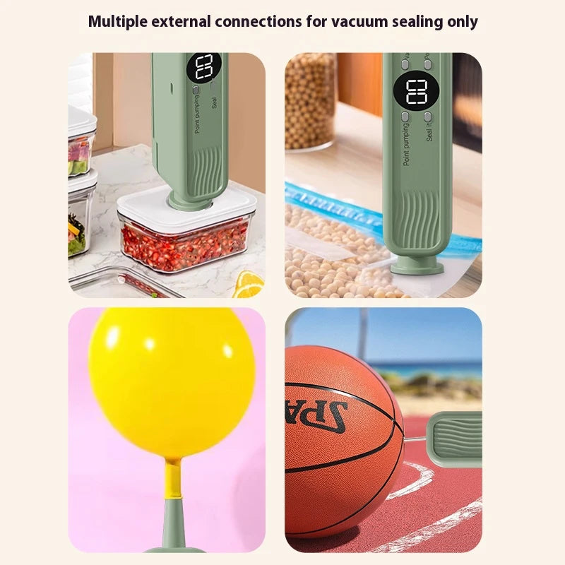 Handheld Mini Vacuum Sealer Rechargeable Design Automatic Sealing Machine Kitchen Food Storage Helper