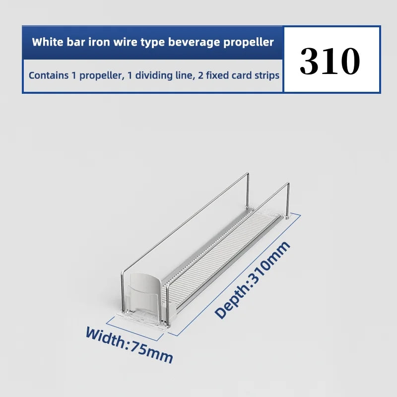 Drink Spring Pusher For Fridge Automatic Soda Can Dispenser Retail Transparent Slide Rail Beverage Storage Organizer Rack