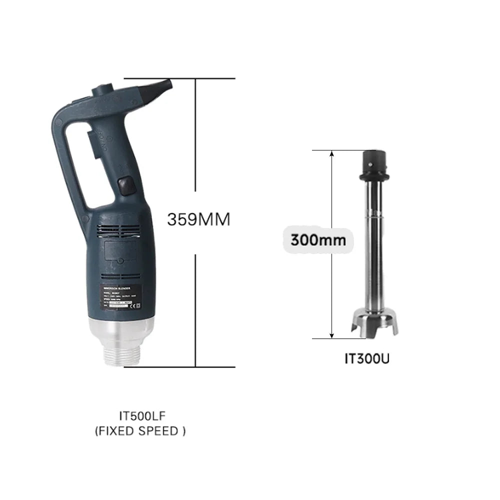 500W Immersion Blender Commercial Handheld Mixer Fixed/ Variable Speed Different Lengths of Rods 30/40/50 CM Kitchen Whisk