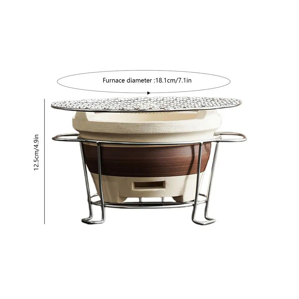 Outdoor Portable Barbecue Oven Carbon Grill Grill Round Charcoal Grill Indoor Picnic BBQ Small Stove