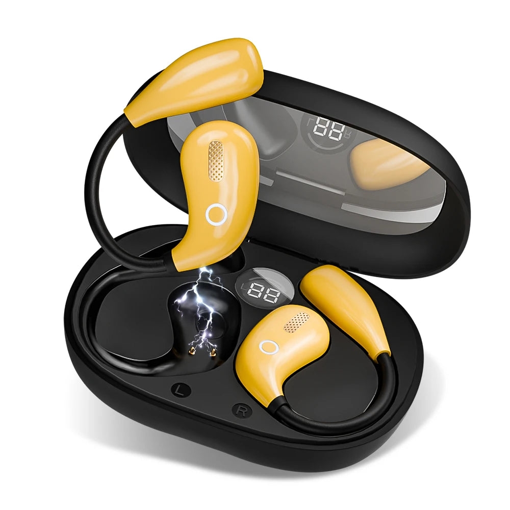Sports TWS Bluetooth 5.4 Earphones with Mic Wireless Headphones  Noise Canceling Earbuds In-Ear Waterproof Headsets