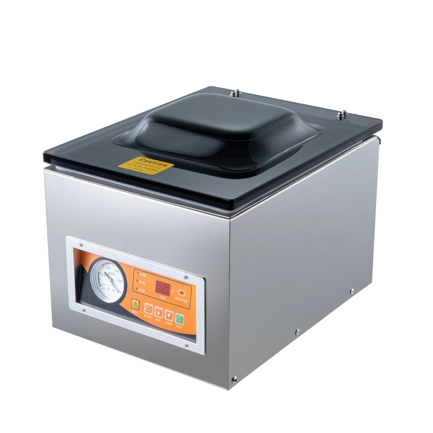 Chamber Vacuum Sealer 260W Vacuum Packing Machine with 10.2" Sealing Length for Wet Foods Meats Home Kitchen