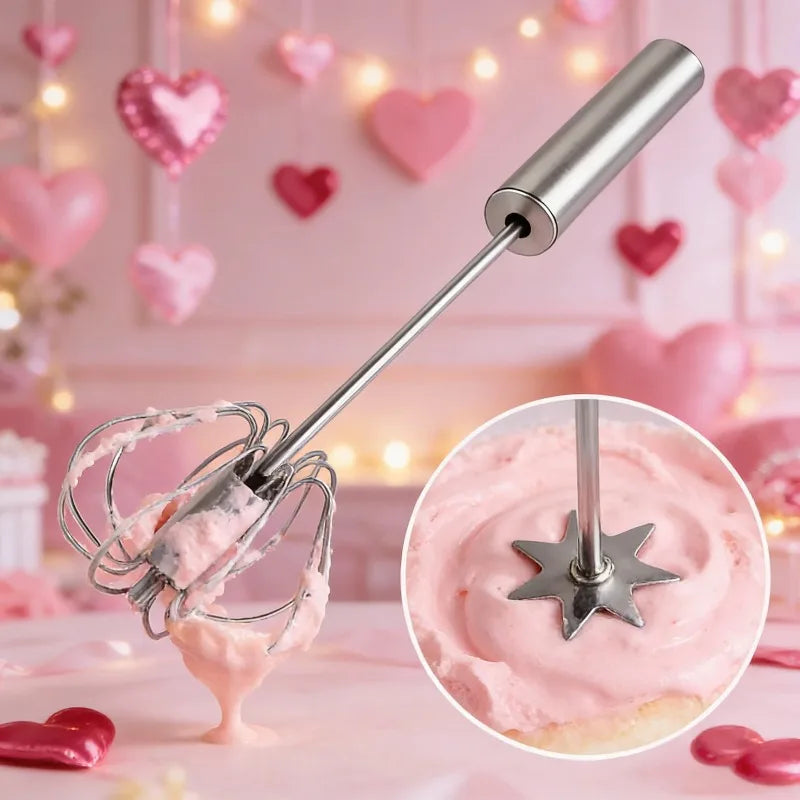1-Second Mini Whisker, One Press Handheld Milk Frother &Egg Beater,Perfect Valentine's Day Gift for Home Bakers & Coffee Lovers