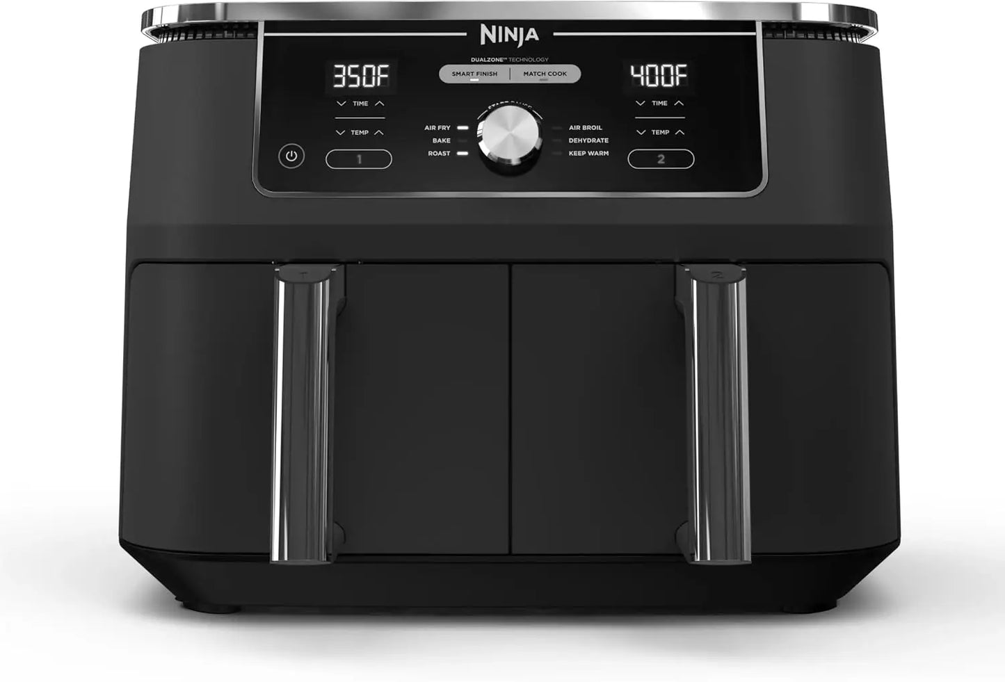 10 Quart 6-in-1 DualZone XL 2-Basket Air Fryer with 2 Independent Frying Baskets, Match Cook & Smart Finish to