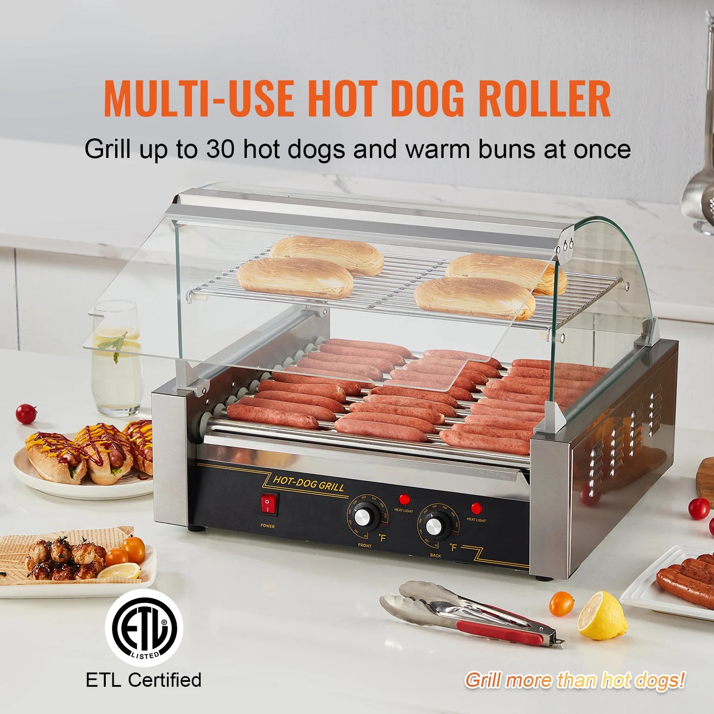 Commercial Hot Dog Roller Electric Sausage Maker Barbecue Grill Machine for Camping Party Home Appliance 110V