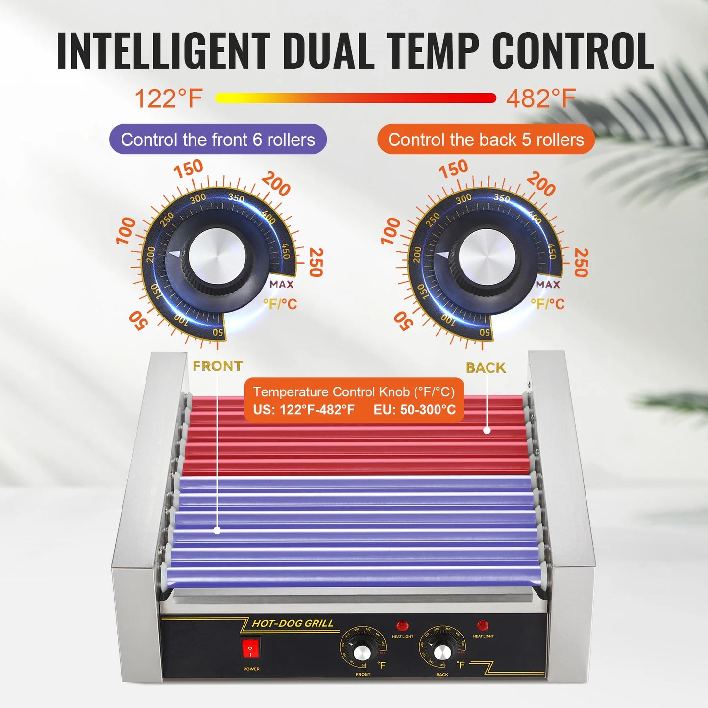 Commercial Hot Dog Roller Electric Sausage Maker Barbecue Grill Machine for Camping Party Home Appliance 110V