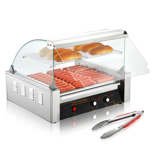 Commercial Hot Dog Roller Electric Sausage Maker Barbecue Grill Machine for Camping Party Home Appliance 110V