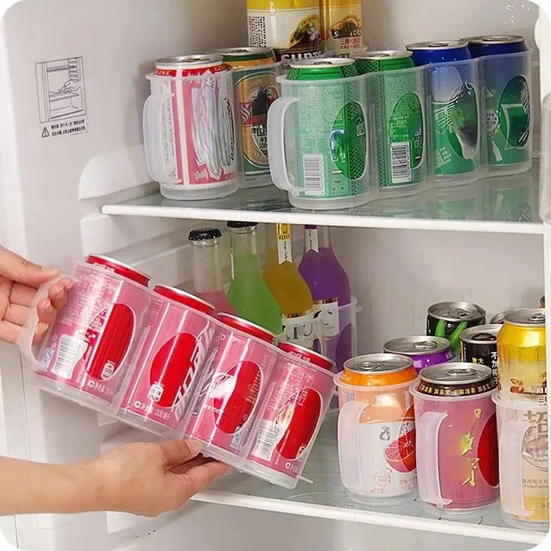Practical Beer Drink Storage Box Suitable Household Kitchen Fridge Drink Bottle Holder Useful Fridge Refrigeration Storage Boxes