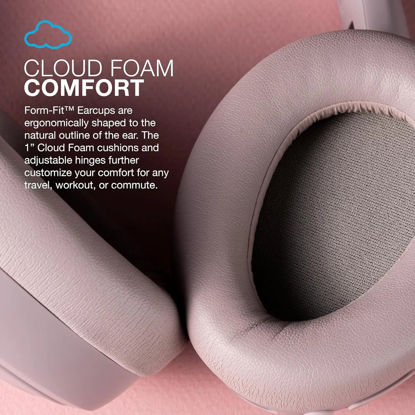Over Ear Headphones, Active Noise Cancelling, Bluetooth 5.3, 70H Playtime, Spatial Audio, Multipoint
