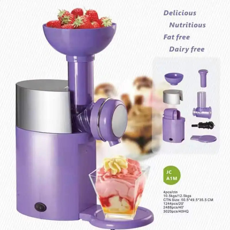 Household Kitchen Ice Cream Machine Making Fruit Cone Frozen Dessert Maker Homemade Summer Heat Relief Popsicles Automatic