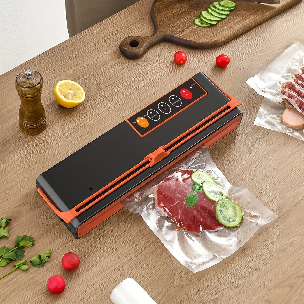 Food Vacuum Sealer Machine,Degasser vacuum packer for products with Cutter,Double Pump Air packaging machine For kitchen