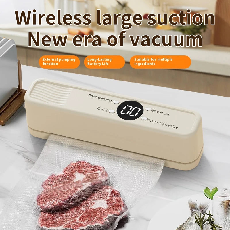 Handheld Mini Vacuum Sealer Rechargeable Design Automatic Sealing Machine Kitchen Food Storage Helper
