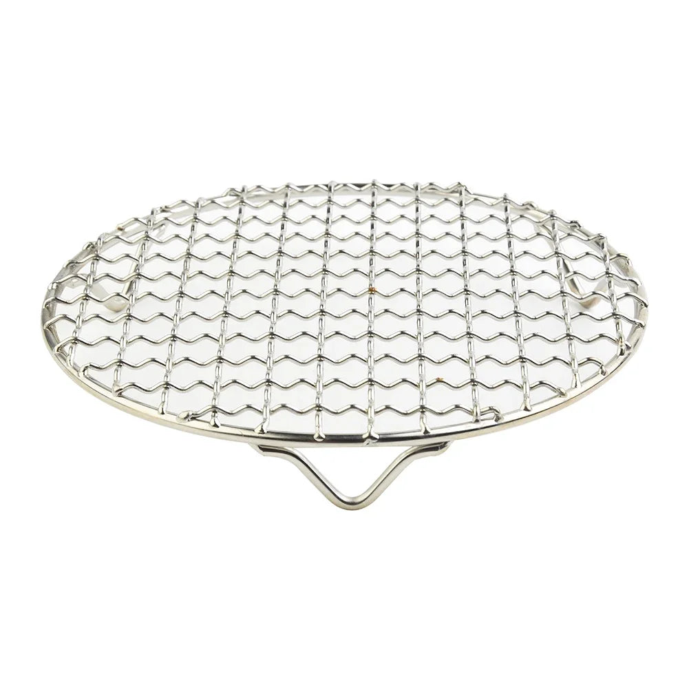 Stainless Steel Round BBQ Net Grill Mesh Roast Nets Bacon Grill Tool Iron Nets Non-stick BBQ Mat Grid Outdoor Barbecue Accessori