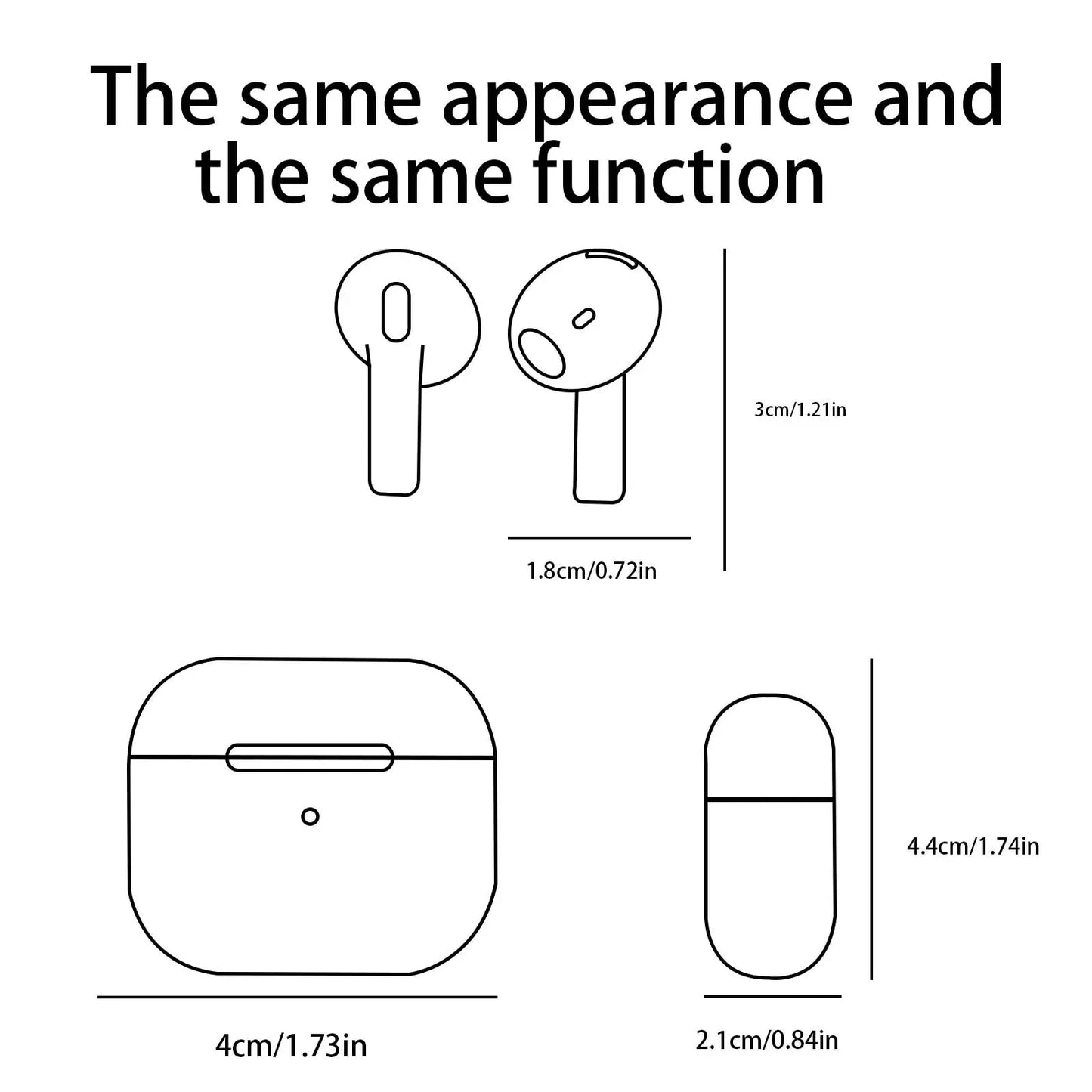 Wireless In Ear Earphones Long Battery Life For Sports Gaming Office Work Compatible All