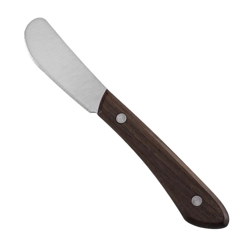 Stainless Steel Cheese Knives Set with Beautiful Walnut Wood Handle for Charcuterie Board Party Wedding Christmas