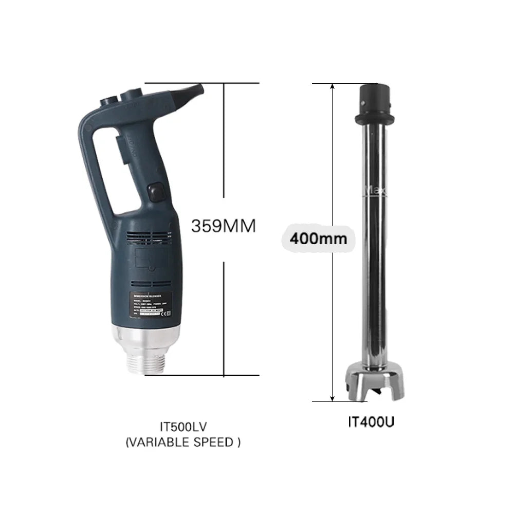 500W Immersion Blender Commercial Handheld Mixer Fixed/ Variable Speed Different Lengths of Rods 30/40/50 CM Kitchen Whisk