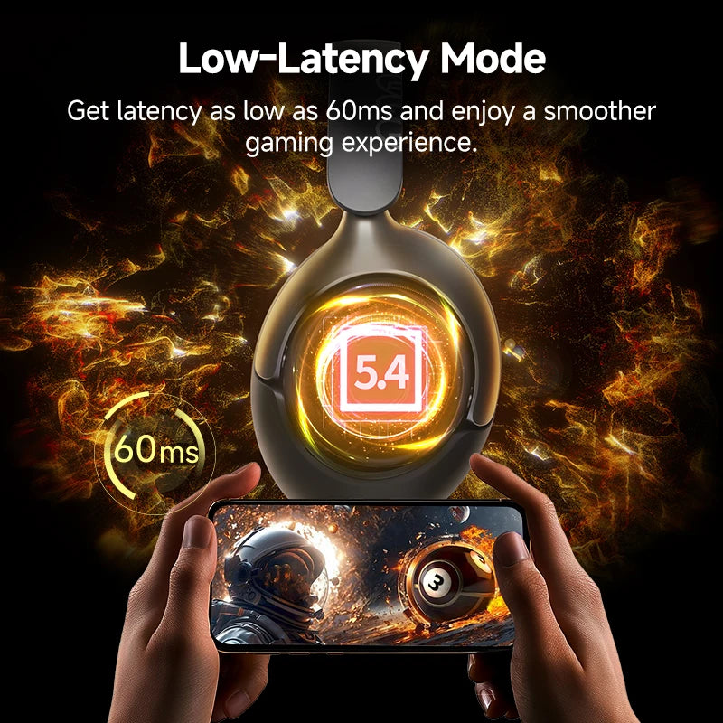Bluetooth Headphones Adaptive ANC Headset 50dB Active Noise Cancelling LDAC Hi-Res Wireless Earphone 55H Playtime