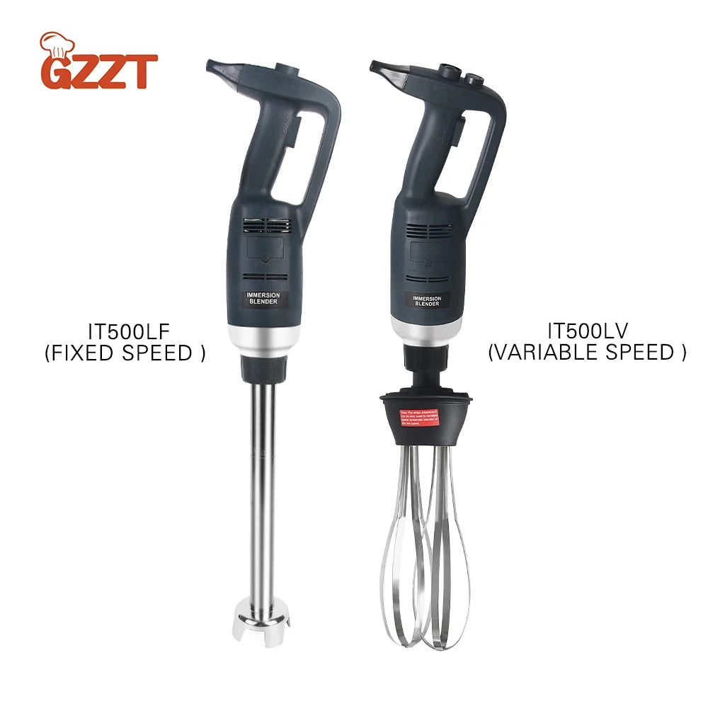 500W Immersion Blender Commercial Handheld Mixer Fixed/ Variable Speed Different Lengths of Rods 30/40/50 CM Kitchen Whisk