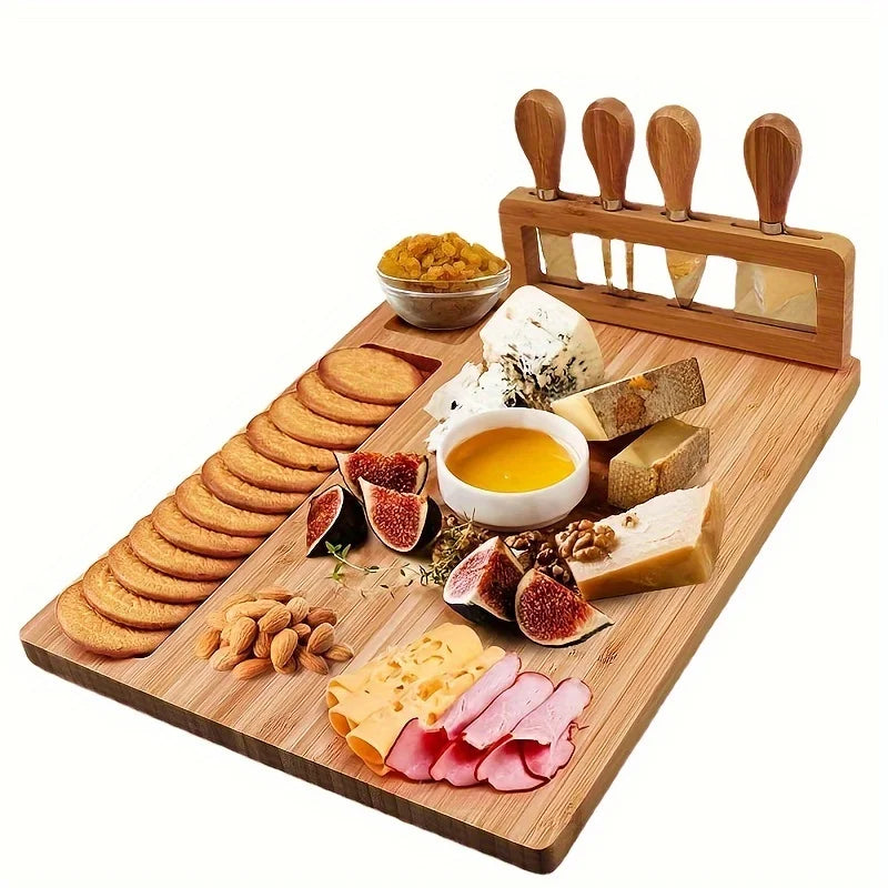 Cheese Board Bamboo Cheese Board Creative Cheese Board Tableware Set Cheese Tray Wooden Cutting Board