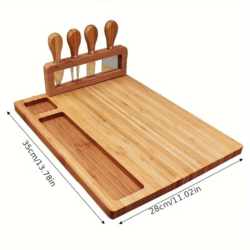 Cheese Board Bamboo Cheese Board Creative Cheese Board Tableware Set Cheese Tray Wooden Cutting Board