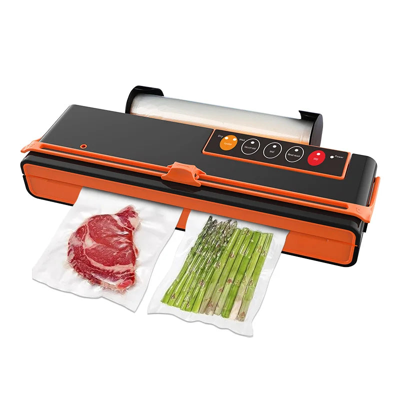 Food Vacuum Sealer Machine,Degasser vacuum packer for products with Cutter,Double Pump Air packaging machine For kitchen