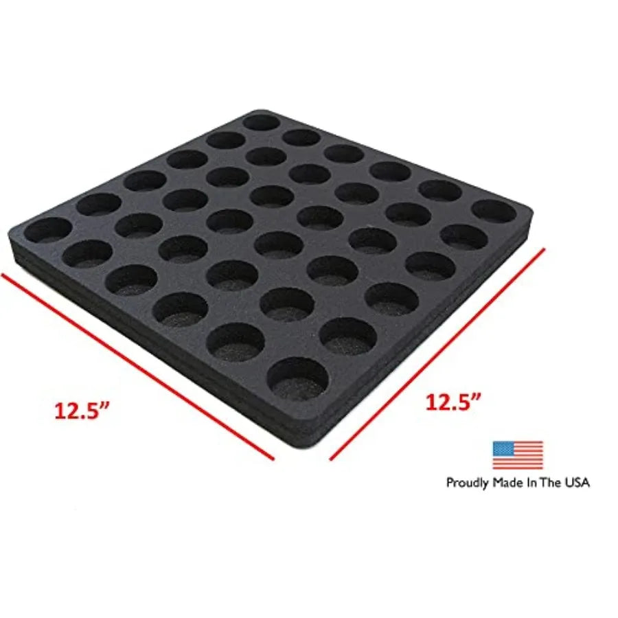 Coffee Pod Storage Organizer Slim Tray Drawer Insert for Kitchen Home Office Waterproof Washable 12.5 X 12.5 Inches Holds 36 Co