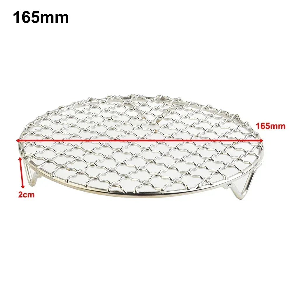 Stainless Steel Round BBQ Net Grill Mesh Roast Nets Bacon Grill Tool Iron Nets Non-stick BBQ Mat Grid Outdoor Barbecue Accessori