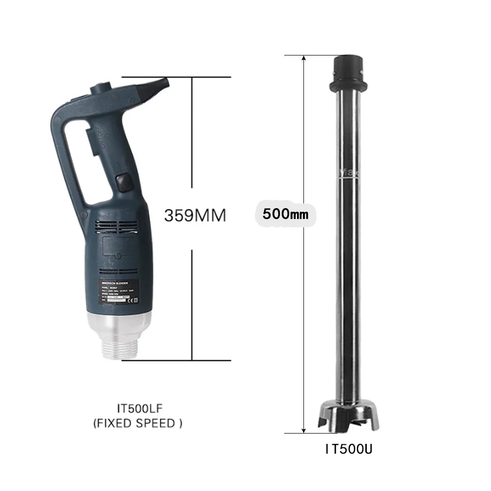 500W Immersion Blender Commercial Handheld Mixer Fixed/ Variable Speed Different Lengths of Rods 30/40/50 CM Kitchen Whisk