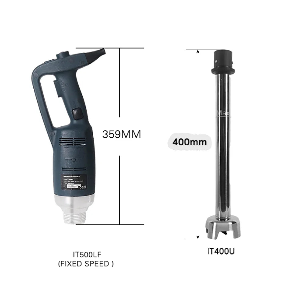 500W Immersion Blender Commercial Handheld Mixer Fixed/ Variable Speed Different Lengths of Rods 30/40/50 CM Kitchen Whisk