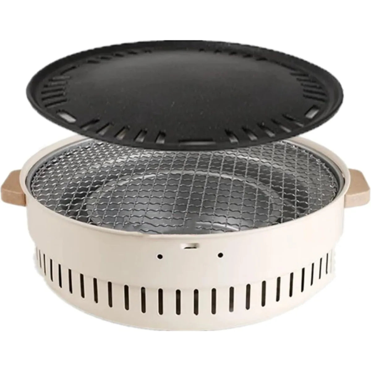 Portable BBQ Barbecue Grill Tabletop Charcoal Grill Stainless Steel Smoker BBQ Grill for Outdoor/Indoor,Picnic,Garden,Terrace