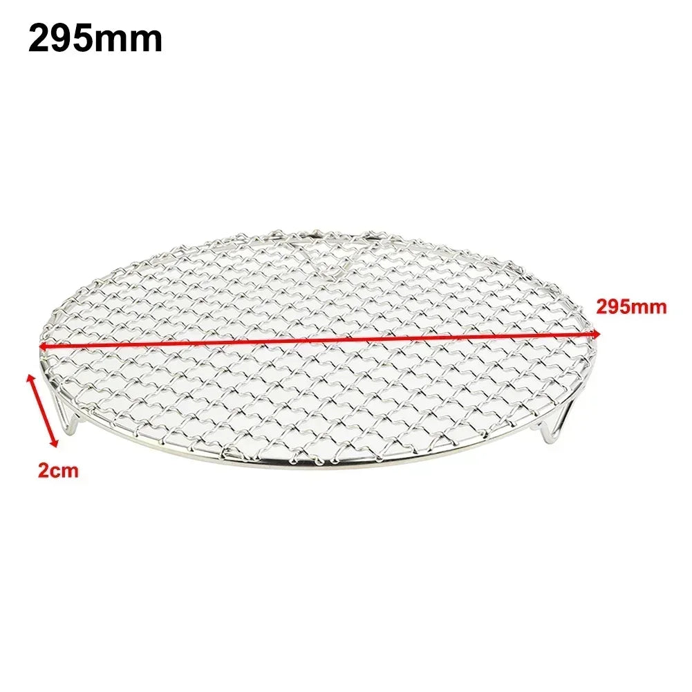 Stainless Steel Round BBQ Net Grill Mesh Roast Nets Bacon Grill Tool Iron Nets Non-stick BBQ Mat Grid Outdoor Barbecue Accessori