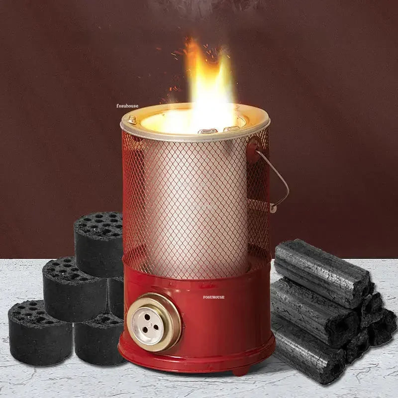 Winter Outdoor Grill Stove To Burn Coal Home Rural Small Charcoal Brazier Heating Stove Camping Furnace Indoor Grill Fire Pits N