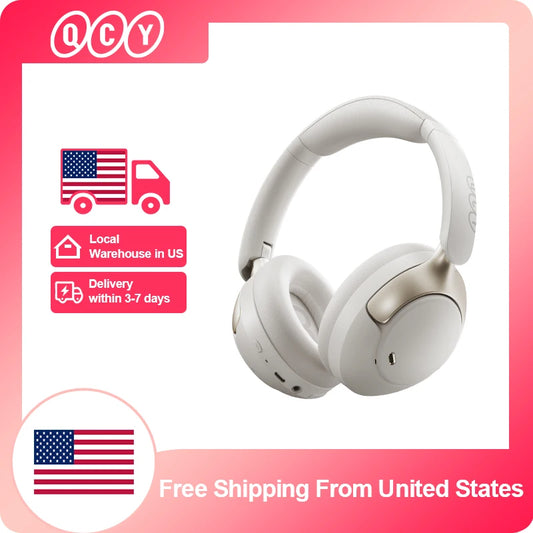 PRO ANC Bluetooth Headphones Adaptive ANC Headset 50dB Active Noise Cancelling LDAC Hi-Res Wireless Earphone 55H Playtime