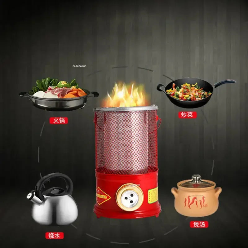 Winter Outdoor Grill Stove To Burn Coal Home Rural Small Charcoal Brazier Heating Stove Camping Furnace Indoor Grill Fire Pits N