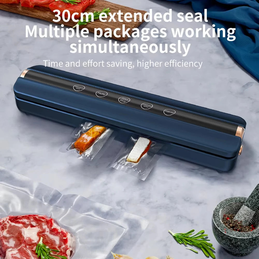 Wireless Charging Vacuum Food Sealer Machine 62KPa Mini Home Use Food Packaging Sealer Machine Plastic Seal Freshness Saving