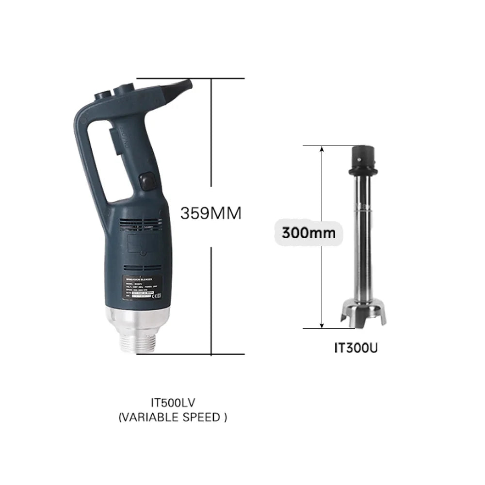 500W Immersion Blender Commercial Handheld Mixer Fixed/ Variable Speed Different Lengths of Rods 30/40/50 CM Kitchen Whisk